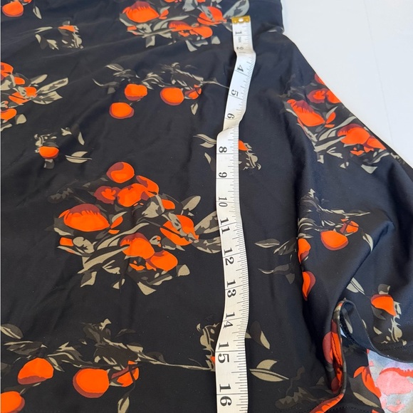 Cocoship Black Orange Print Tie Halter Swimdress 3XL - Picture 7 of 11